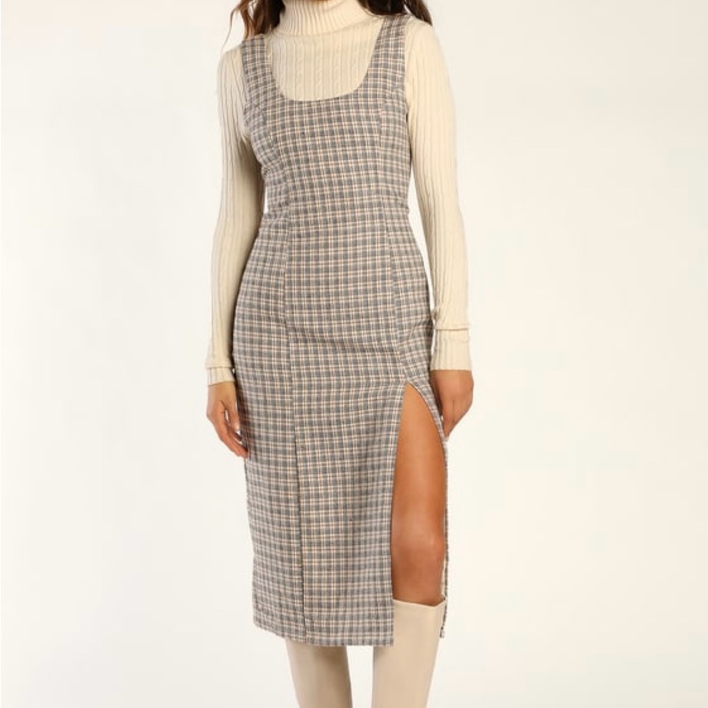Lulus Tweed Midi Dress
